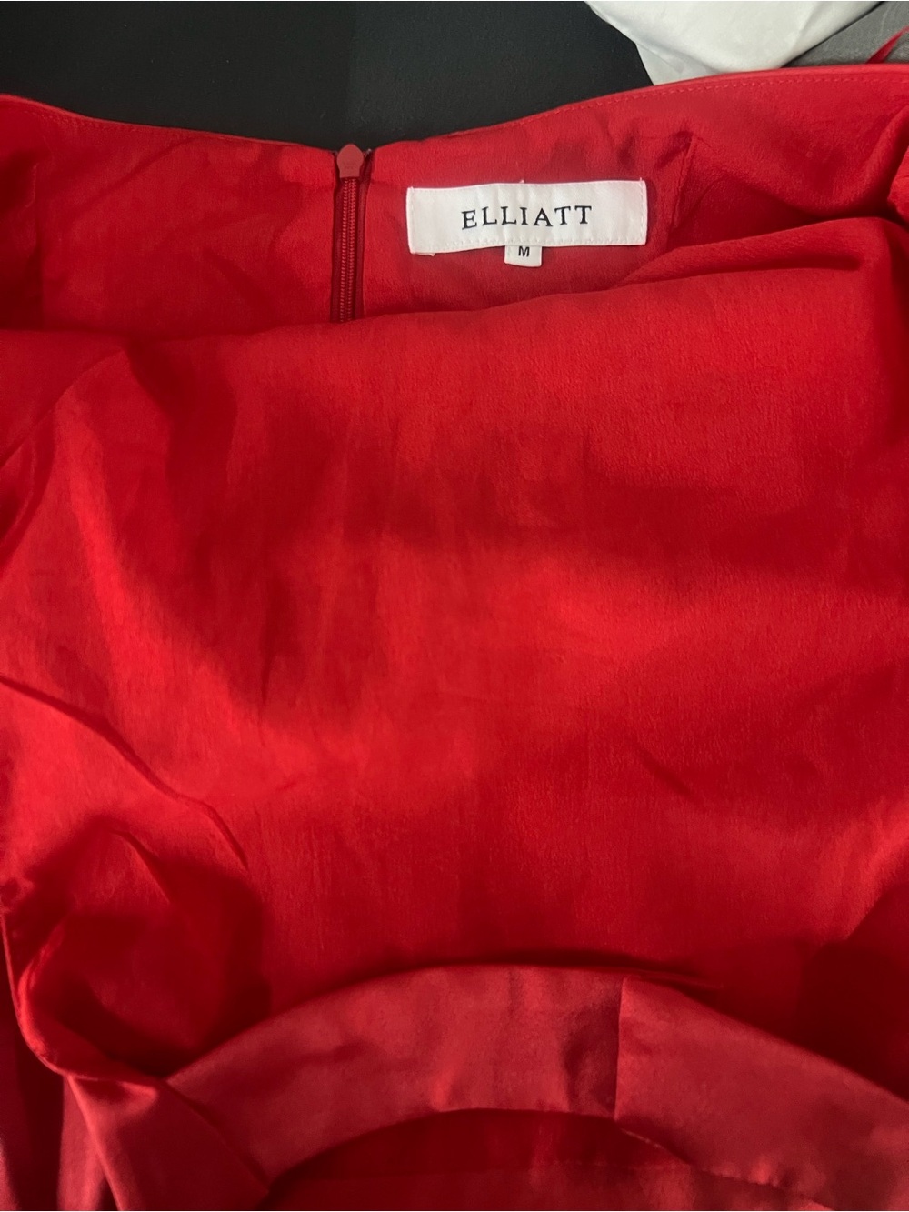 Elliatt Red Draped Halter Asymmetrical Dress - Picture 6 of 10